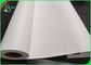 20lb Plotter Beyaz Kağıt Rulo 50m 2 İnç Çekirdekli Kaplamasız Mürekkep Püskürtmeli Bond
