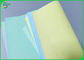 Makbuz Yapımı İçin NCR 50gsm Kanarya Renkli CFB Karbonsuz kopya Kağıdı Rulosu