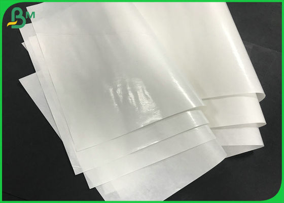 FDA 510mm Genişlik PE Kaplamalı 40 ila 120g Beyaz Kraft Kağıt Ruloları Ekmek Paketleme İçin