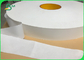 Hasır Ambalaj için Dilimli 32mm 53mm Genişlik Doğal Beyaz Sarılmış Kağıt Rulo