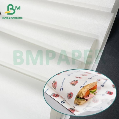 Yağ geçirmez 34grs 40grs 50grs Hamburger Kağıt Paketi 3 Kit 4 Gıda ambalajı için