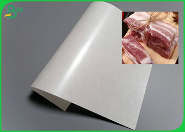 Gıda Sınıfı Kaplamalı Bir Taraflı PE Beyaz MG Kağıt Rulo 30gr 40gr Taze Et Sarma için