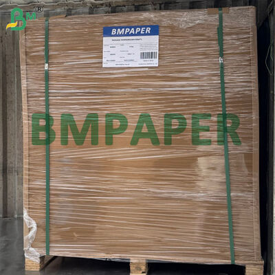 90gsm Kahverengi Esnek Kraft Kağıt Levhalar 89cm, Yüksek Esneme Kimyasal Ürün Torba Kağıdı