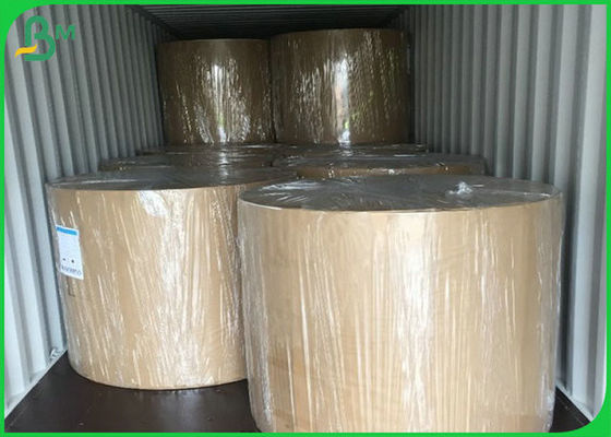 FSC Sertifikalı Geri Dönüşümlü 50GSM İÇİN 160GSM Kahverengi Kraft Astar Kağıdı