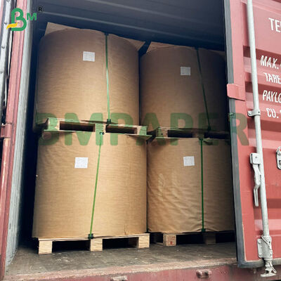 Beyazlatılmamış Makineli Cam Kaplama Kağıdı Kahverengi 1000 mm Genişliği 35 gram