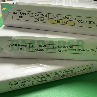 70gsm Dijital NCR Karbonsuz Kağıt A4 210x297mm CFB Pembe Beyaz Arkalı