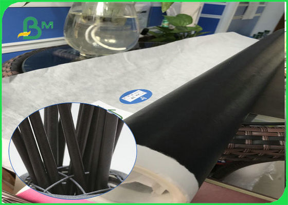 60gsm 120gsm Siyah Straw Food Grade Kağıt Rulo FSC Onaylı Biyobozunur FDA Kağıt