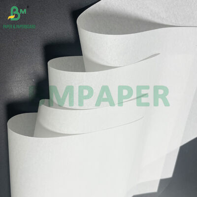 Ayakkabı ve Tekstil Ambalajı İçin 840MM 40GSM Beyaz Kuşe Olmayan Kağıt Ruloları