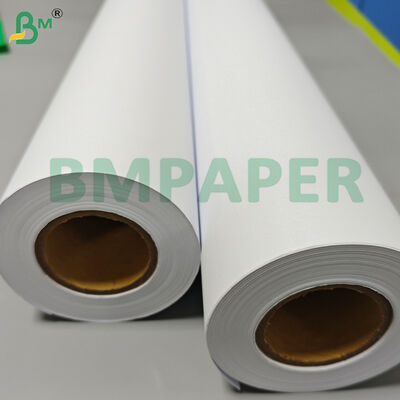 Baskı için 80gsm Çift Taraflı Beyaz CAD Plotter Kağıt Ruloları
