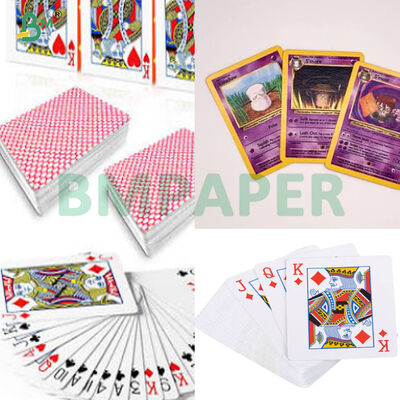 320gsm Siyah Çekirdekli Bakire Odun Hamuru TCG Oyun Kartı Kağıdı