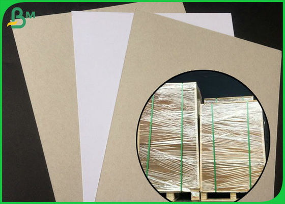 FSC Sertifikalı Kaplamalı Çift Yönlü Tahta Beyaz Taraf, Gri, Büyük Rulo Ambalajında ​​Geri