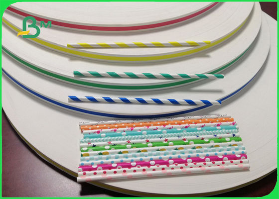 Kutlama 15mm için FDA FSC Dalga Polka Dot 60gsm Yüzey Hasır Kağıt Rulo