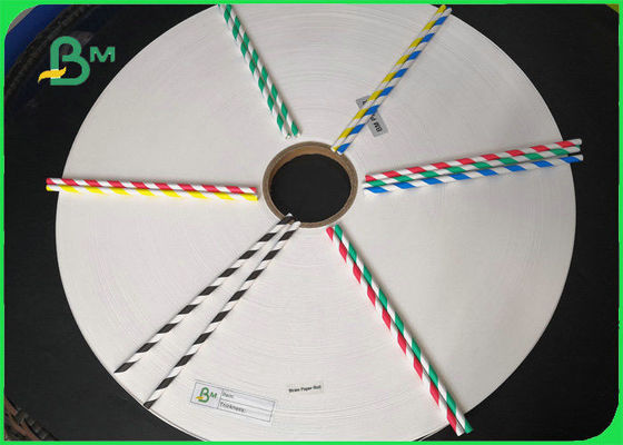 Kahve Pipetleri İçin Özel Baskılı Renkli İçme Pipeti Kağıdı