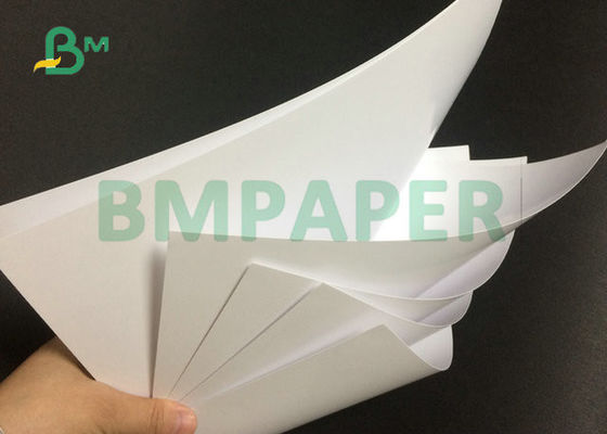 80# 100# Sayfada Çift Taraflı Kaplamalı Parlak Metin Premium Beyaz Kağıt 23" x 35"