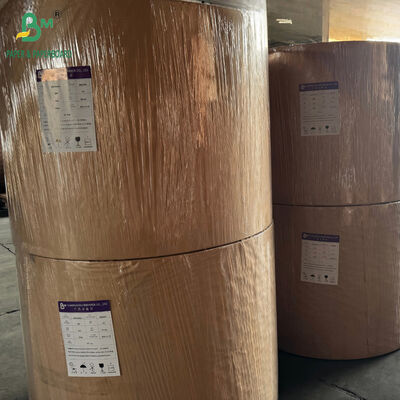 Ayakkabı ve Tekstil Ambalajı İçin 840MM 40GSM Beyaz Kuşe Olmayan Kağıt Ruloları