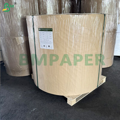 Doğal Kahverengi Şeritli Kraft Paket Kağıdı MG Tek Yan 50 gram
