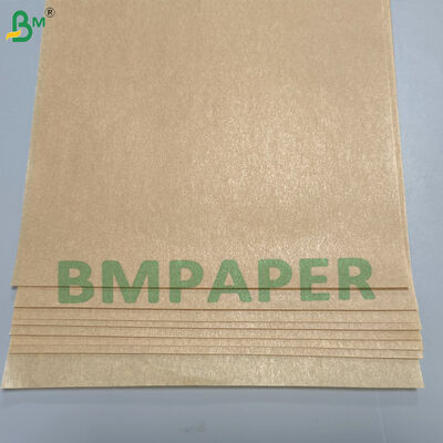Çift taraflı silikon kaplı gıda kağıdı ısıya dayanıklı 40 Gsm Beyaz Kahverengi