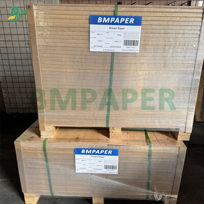 İyi Katlama Direnci Kahverengi PE Kaplama Kraft Kağıdı Gıda Paketleri İçin