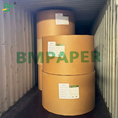Keselerin Sarılması İçin Yazdırılabilir 40gsm + 15g PE Beyaz Kahverengi Kraft Kağıt 160mm