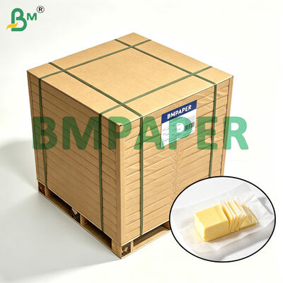 Tereyağı Paketleme Kağıdı, 45gsm Beyaz Yağ Dirençli Kağıtlar Kit Sınıfı 12, 19in X 13in Yapraklar